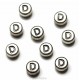 NEW! 1 Letter D Quality Silver Plated Round Alphabet Bead 7mm ~ Ideal For Occasion Name Bracelets, Card Making & Other Craft Activities